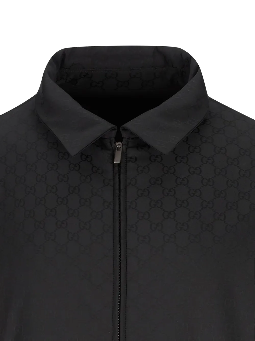 Gucci Jack met rits en kraag Zwart