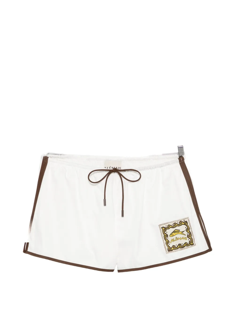 ALEMAIS logo-patch drawstring shorts