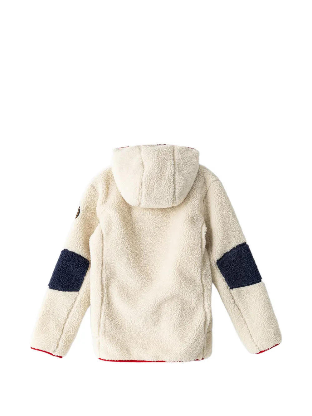 Napapjiri Kids YUPIFZH fleece-texture hooded jacket Beige