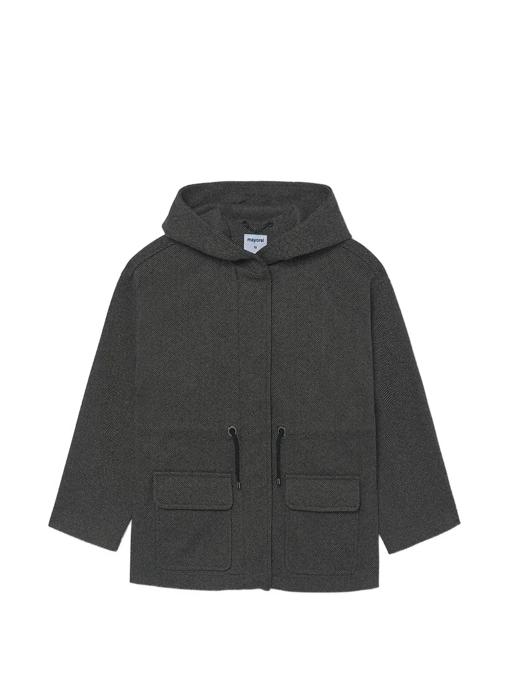 Mayoral manteau à motif de chevrons - Gris Mayoral manteau à motif de chevrons - Gris