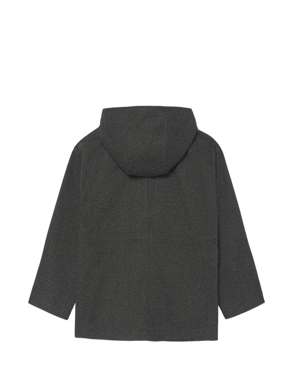 Mayoral herringbone hooded coat Grijs