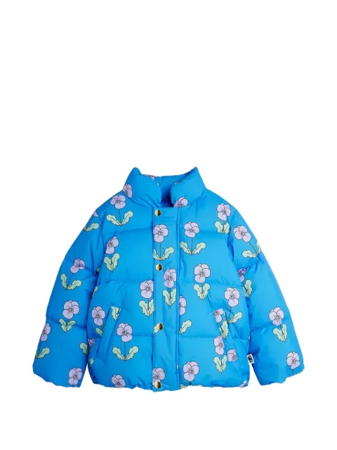 Mini Rodini Violas Citypuffer floral-print jacket