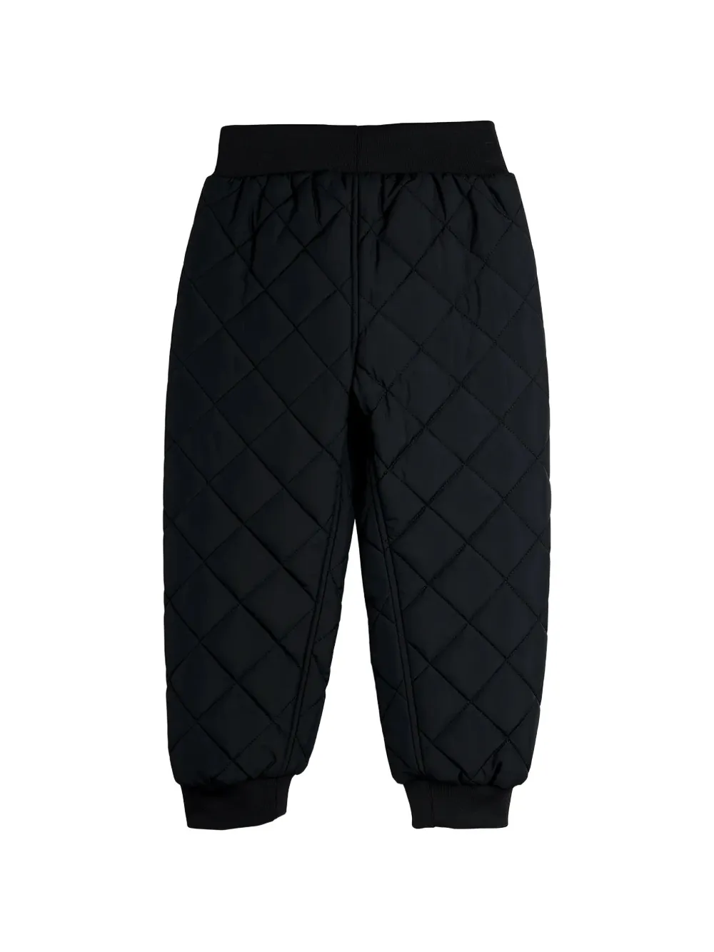 Mini Rodini Ritzratz Patch quilted track pants Zwart