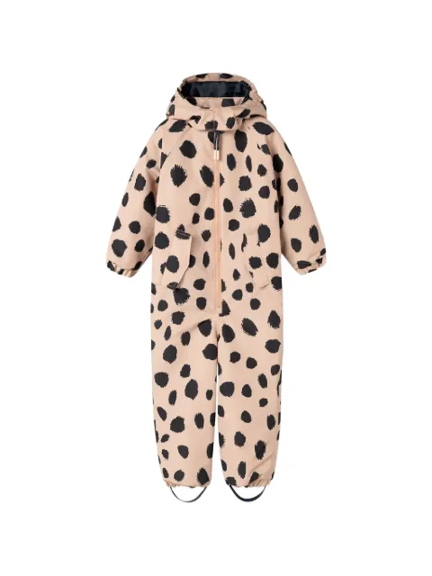 Liewood Maddy polka-dot hooded snowsuit
