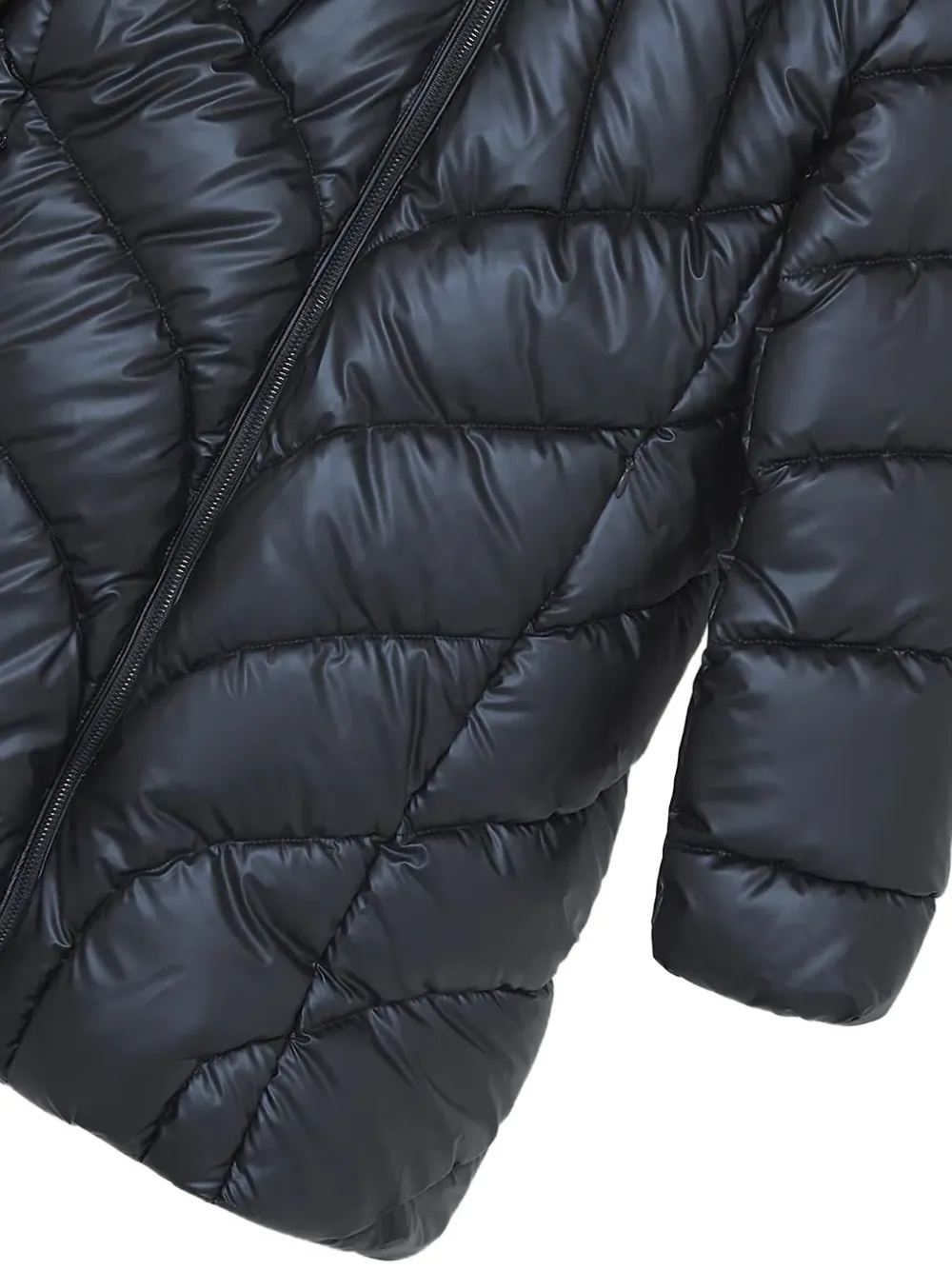 Mayoral quilted hooded coat Zwart