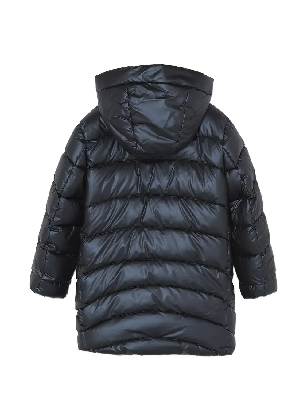 Mayoral quilted hooded coat Zwart