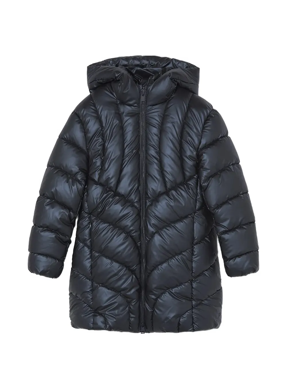 Mayoral quilted hooded coat - Nero