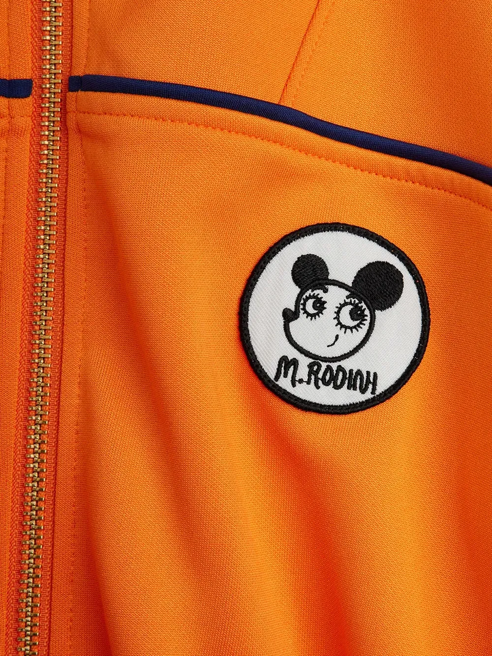Mini Rodini Ritzratz logo-patch track jacket Oranje