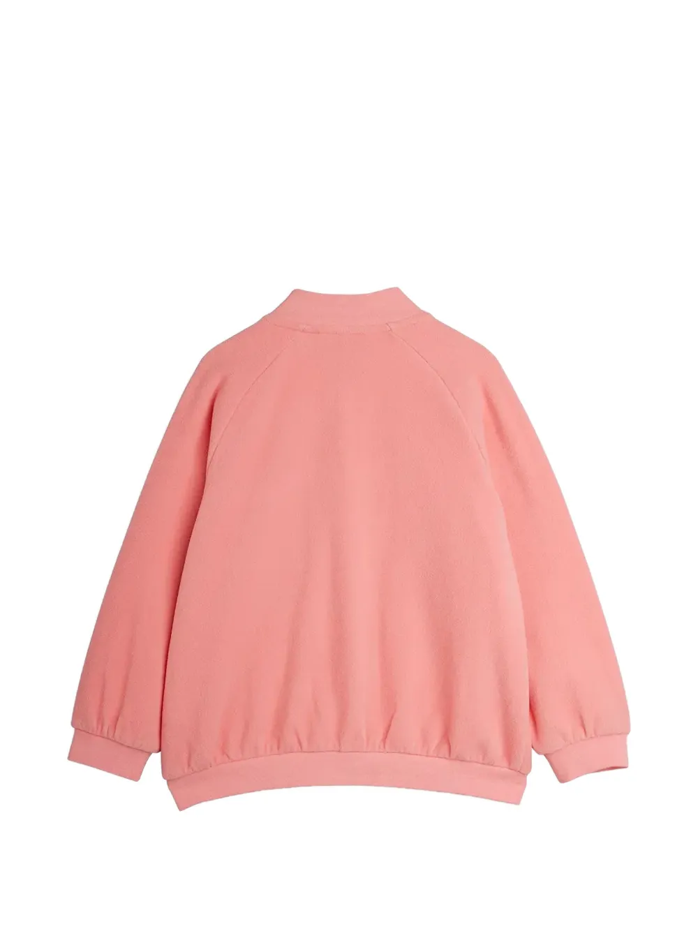 Mini Rodini Penguin microfleece zip-up jacket Roze