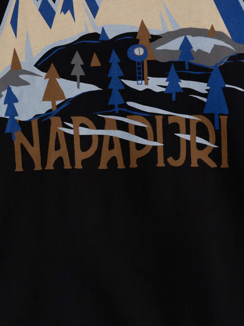 Napapjiri Kids Ellis sweater met grafische print Zwart