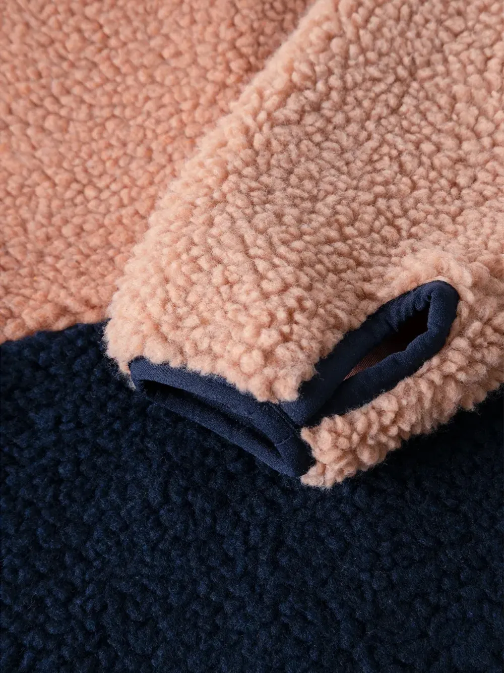Liewood Nolan colour-block fleece jacket Roze