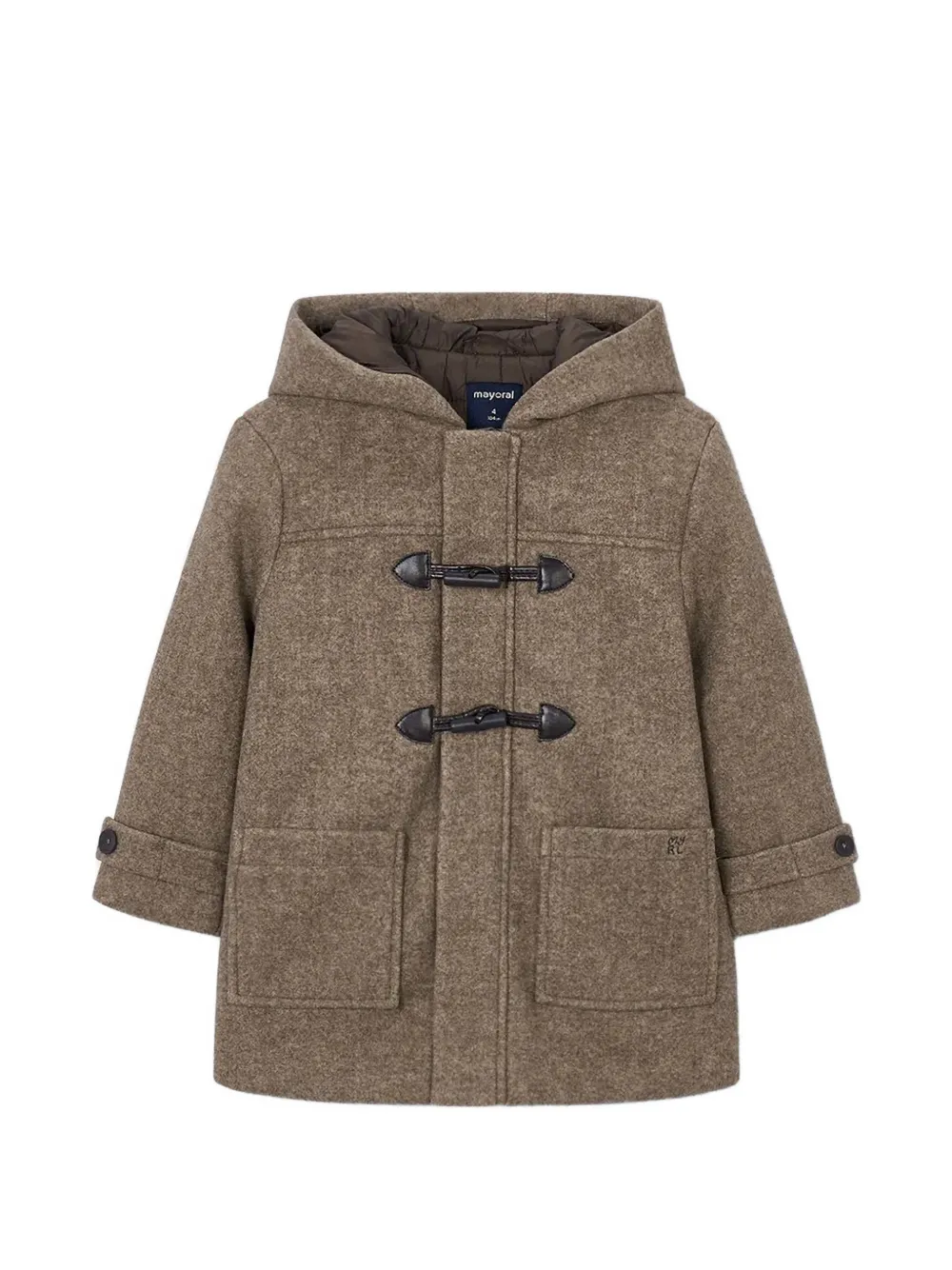 Mayoral toggle-fastening coat - Marrone