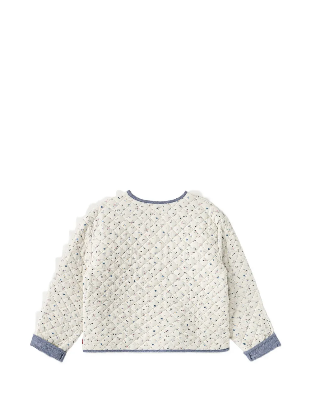 Levi's Kids floral-print quilted jacket Wit