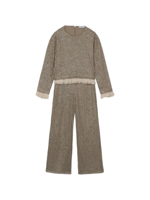 Mayoral sequin-embellished ruffled jumpsuit