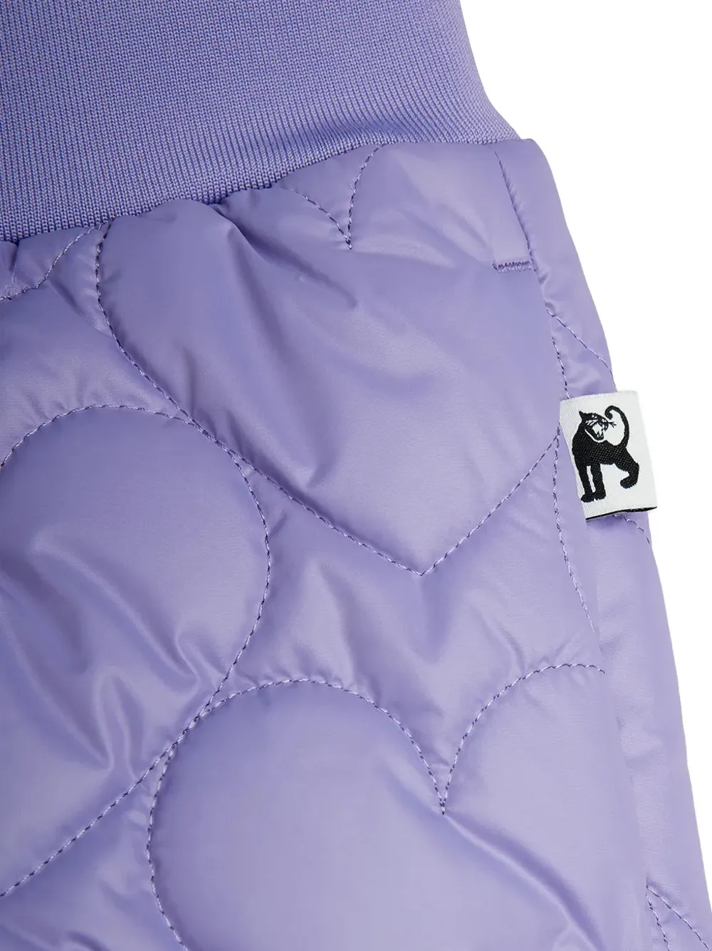 Mini Rodini Hearts quilted tracksuit bottoms Paars