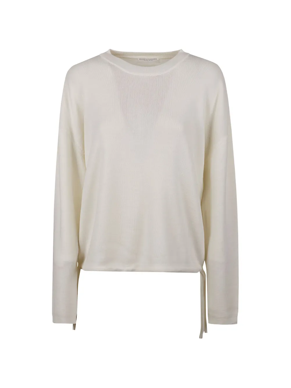 Majestic Filatures drawstring-hem crew-neck T-shirt