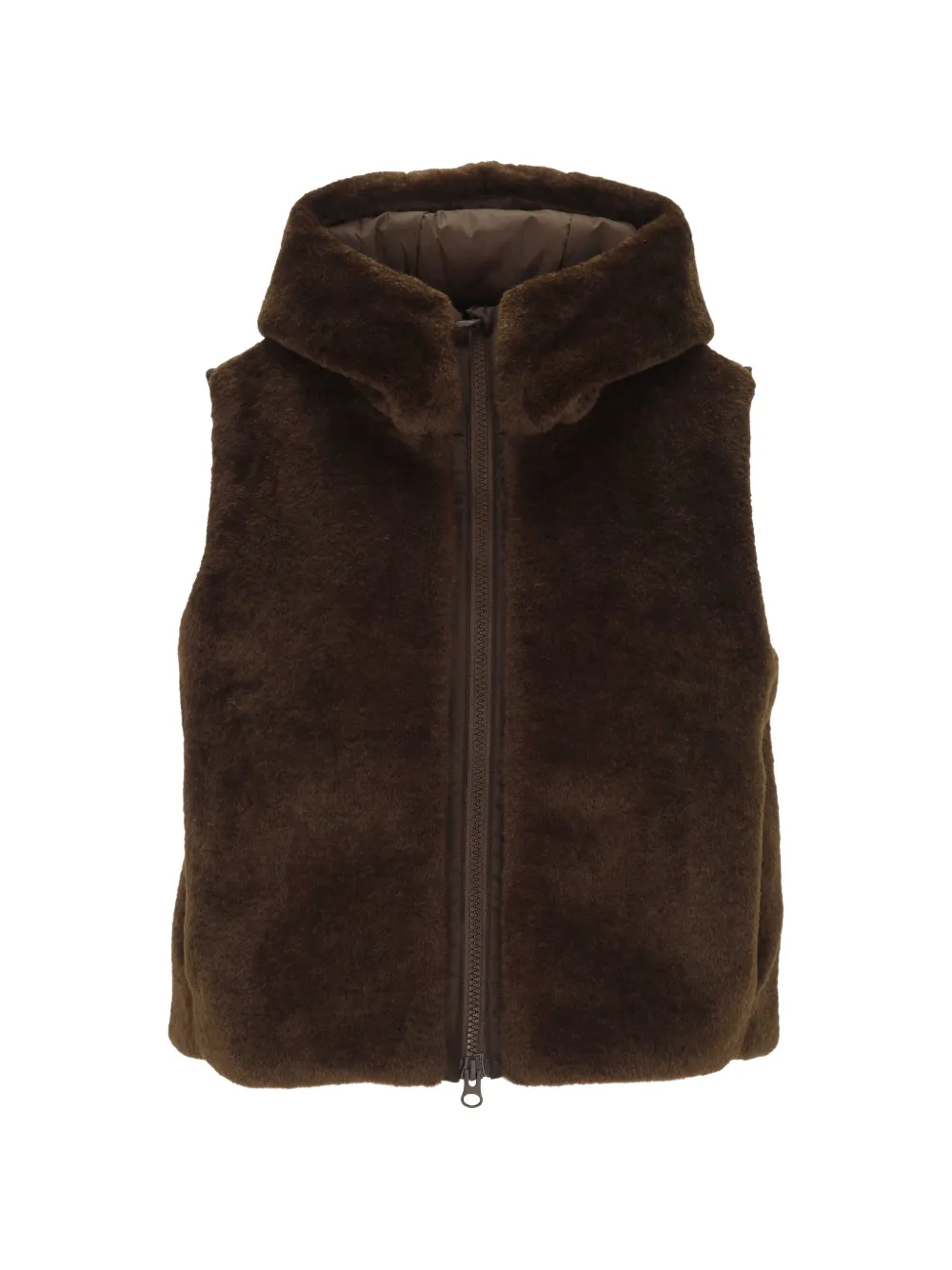Save The Duck hooded faux-fur gilet