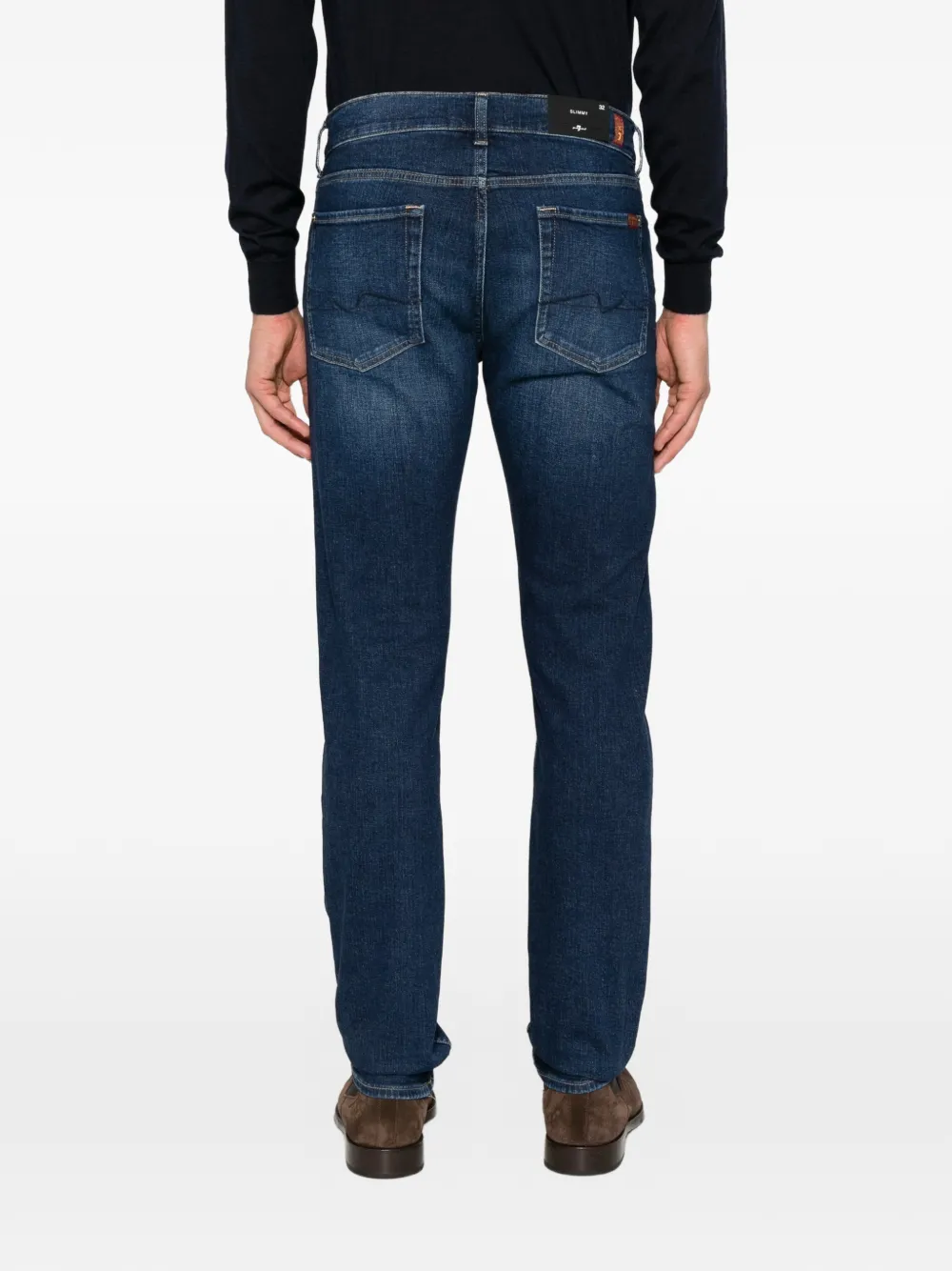 7 For All Mankind Jeans met vervaagd effect Blauw