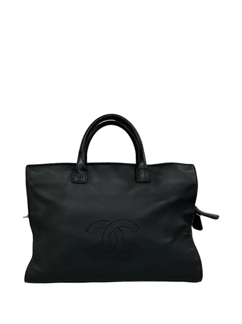 CHANEL Pre-Owned 2005-2006 CC Lambskin tote bag