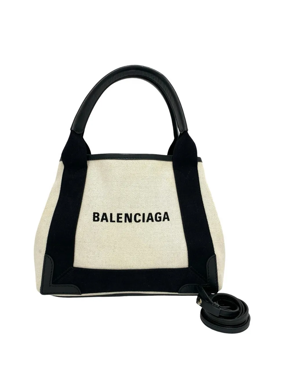 Balenciaga Pre-Owned 2018-2026 Canvas Navy Cabas S tote bag - Marrone