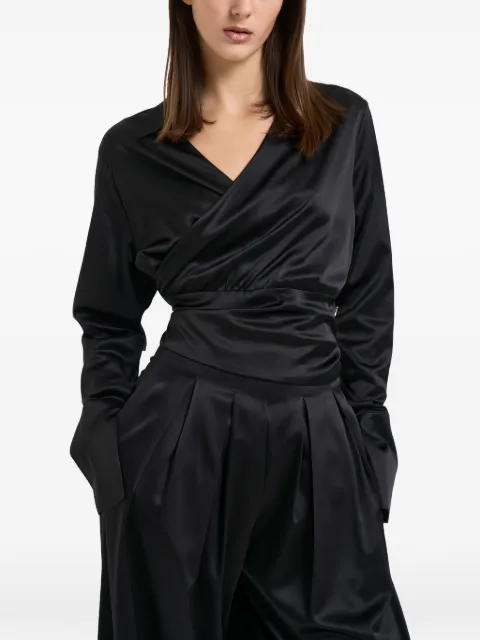 Danamé Alexa wrap-style long-sleeve shirt