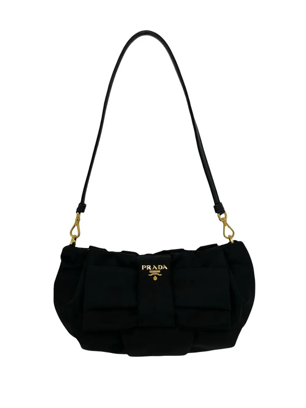 Prada Pre-Owned 2010-2026 Tessuto Bow shoulder bag - Nero