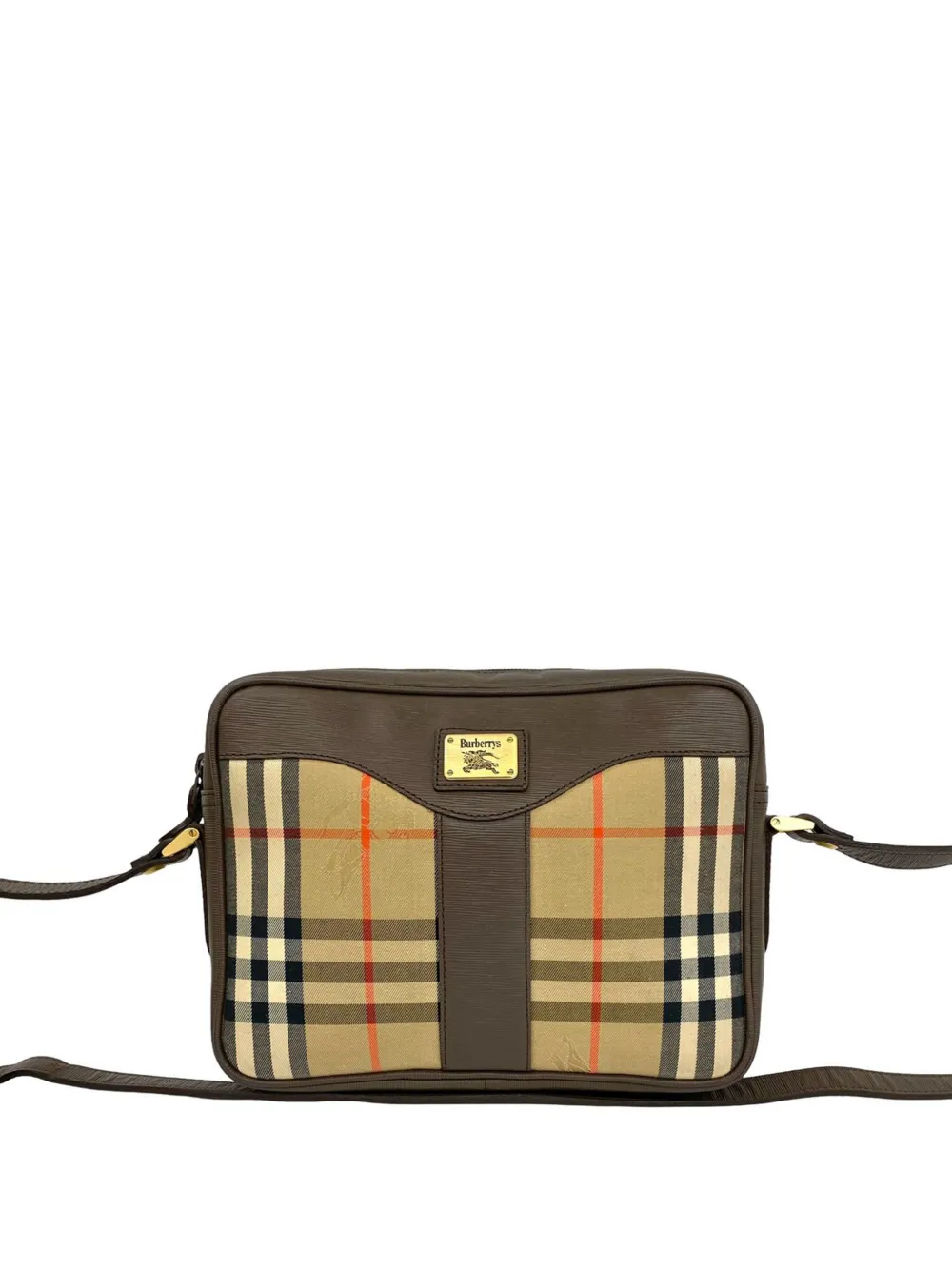 Burberry Pre-Owned 20th Century Haymarket Check Canvas Umhängetasche - Nude