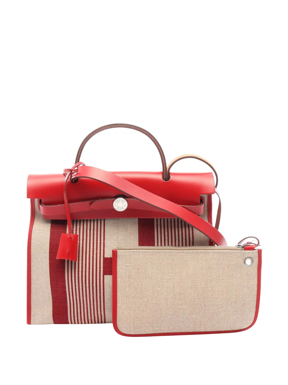 Hermès Pre-Owned 2019 Toile H Vibration Herbag Zip 31 satchel - Toni neutri