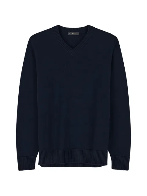 Boggi Milano V-Neck jumper in extrafine merino wool