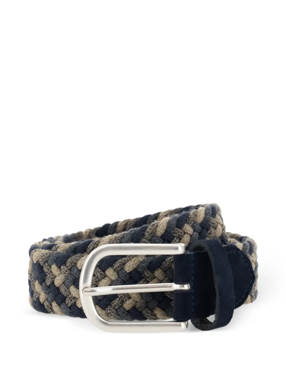 Boggi Milano woven stretch wool blend belt