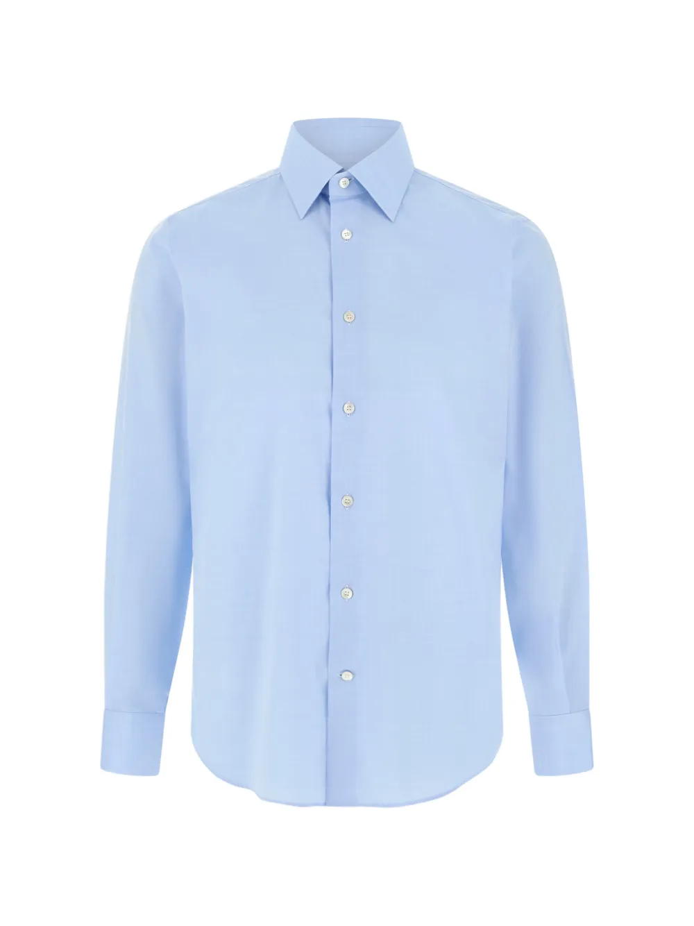 Boggi Milano herringbone cotton muslin shirt regular fit - Blu