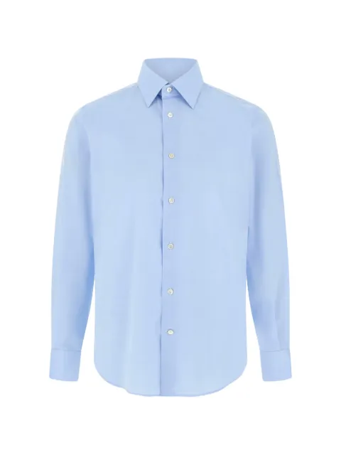 Boggi Milano herringbone cotton muslin shirt regular fit