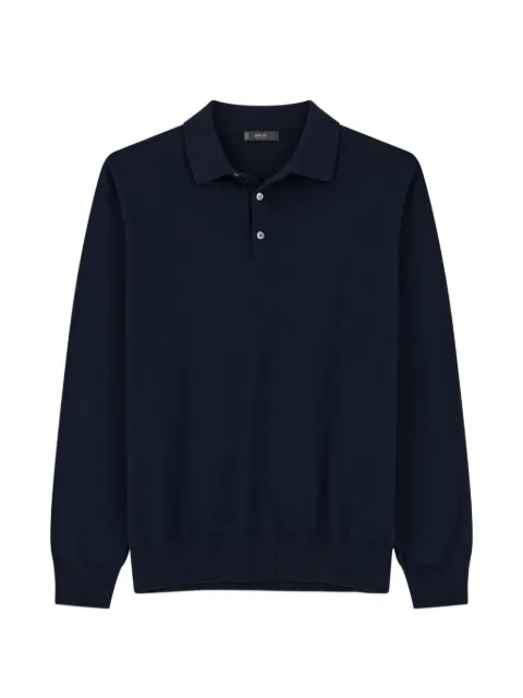 Boggi Milano playera tipo polo tejida en merino