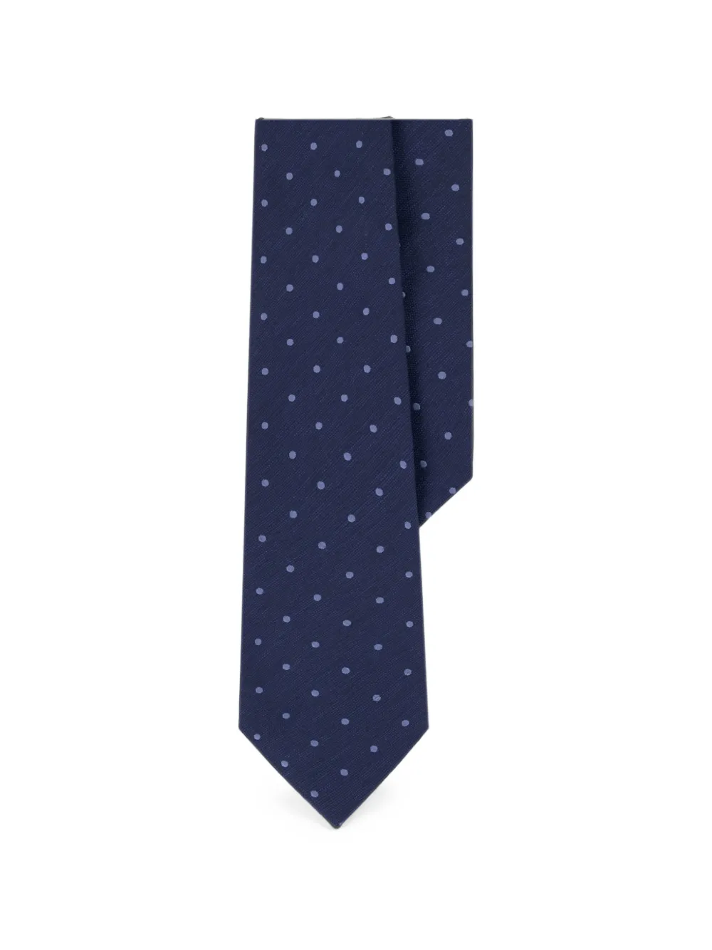 Boggi Milano tie jacquard polka dot silk - Blu