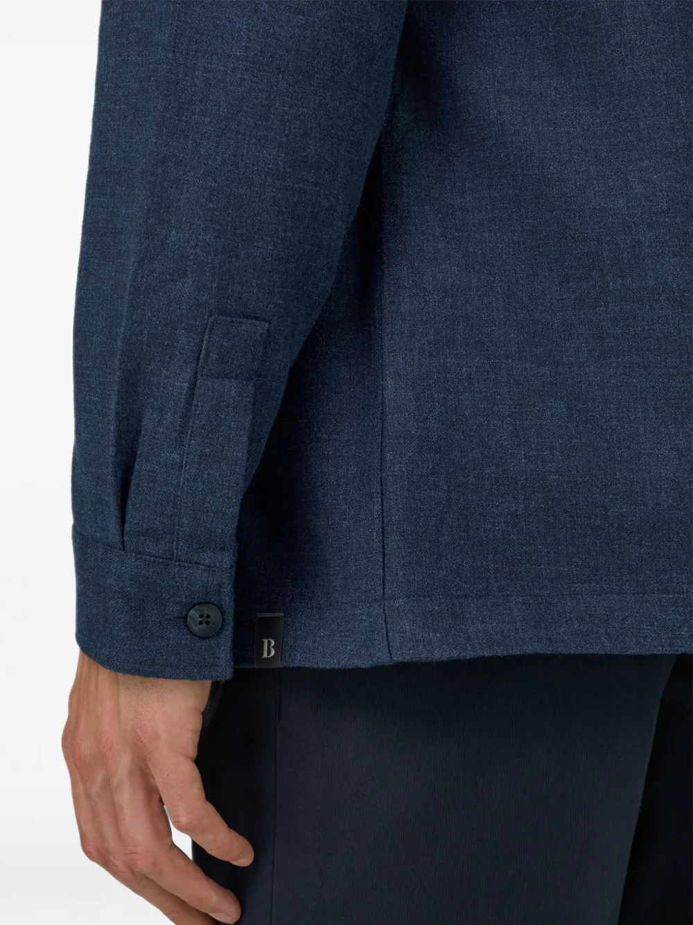 Boggi Milano Denim shirtjack Blauw