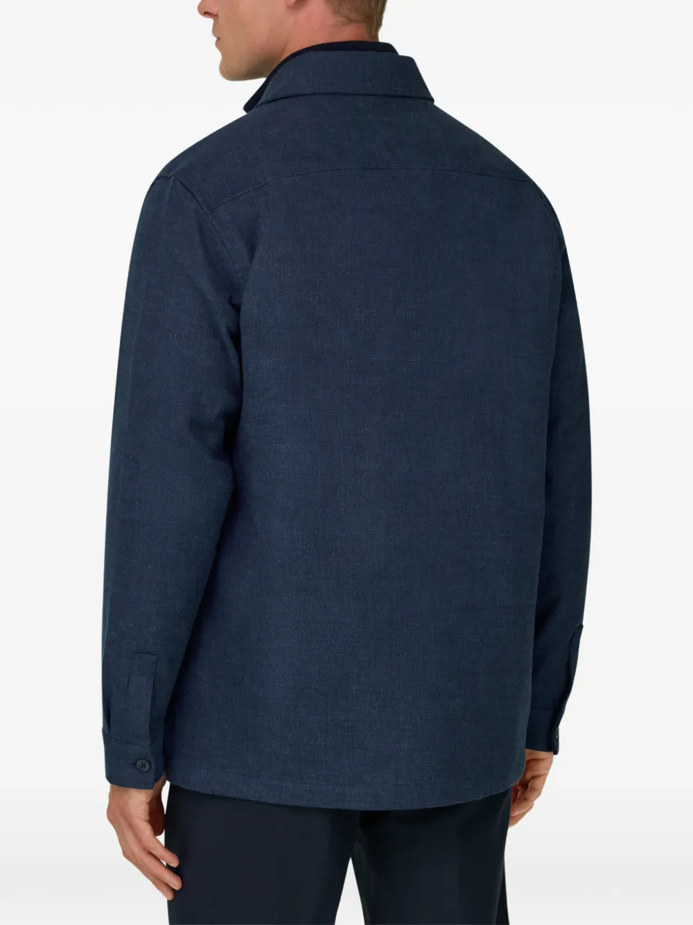 Boggi Milano Denim shirtjack Blauw