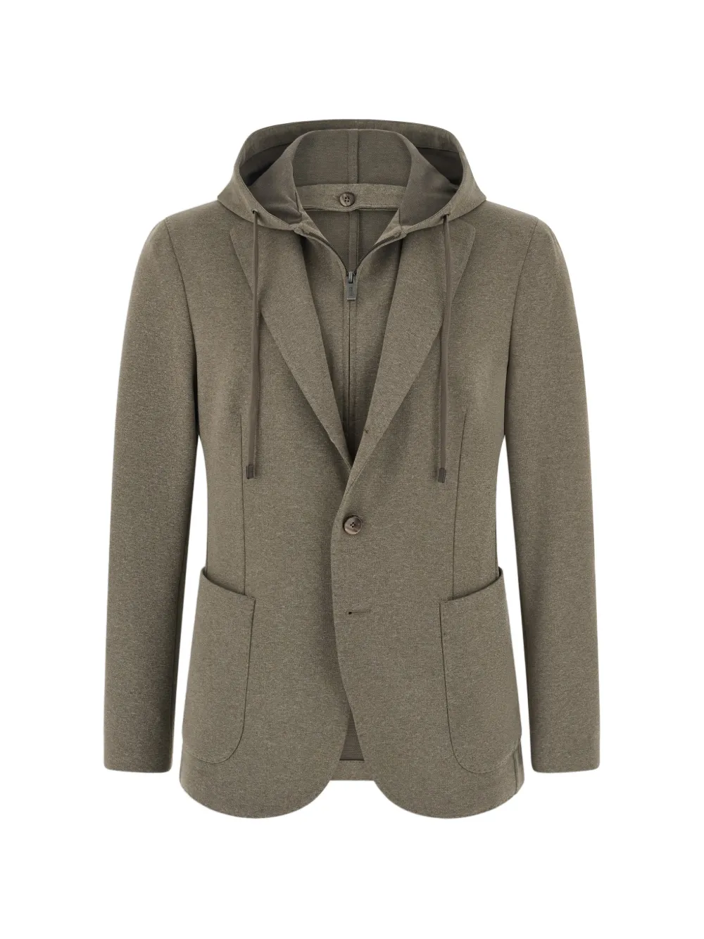 Boggi Milano sweatshirt blazer Madison in stretch cotton blend - Verde