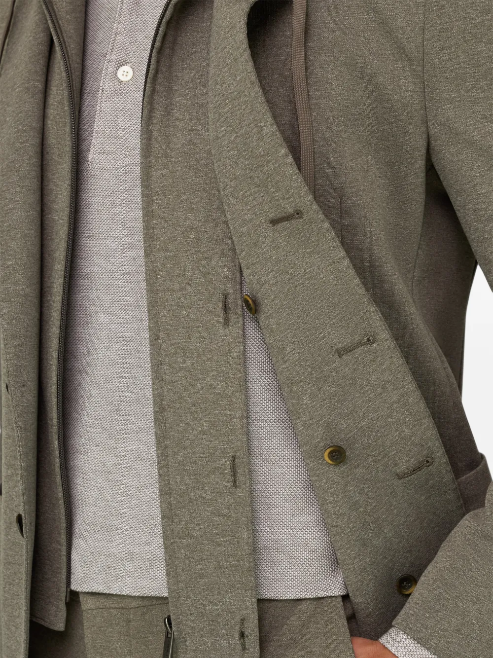 Boggi Milano Madison sweaterblazer van stretch-katoenblend Groen