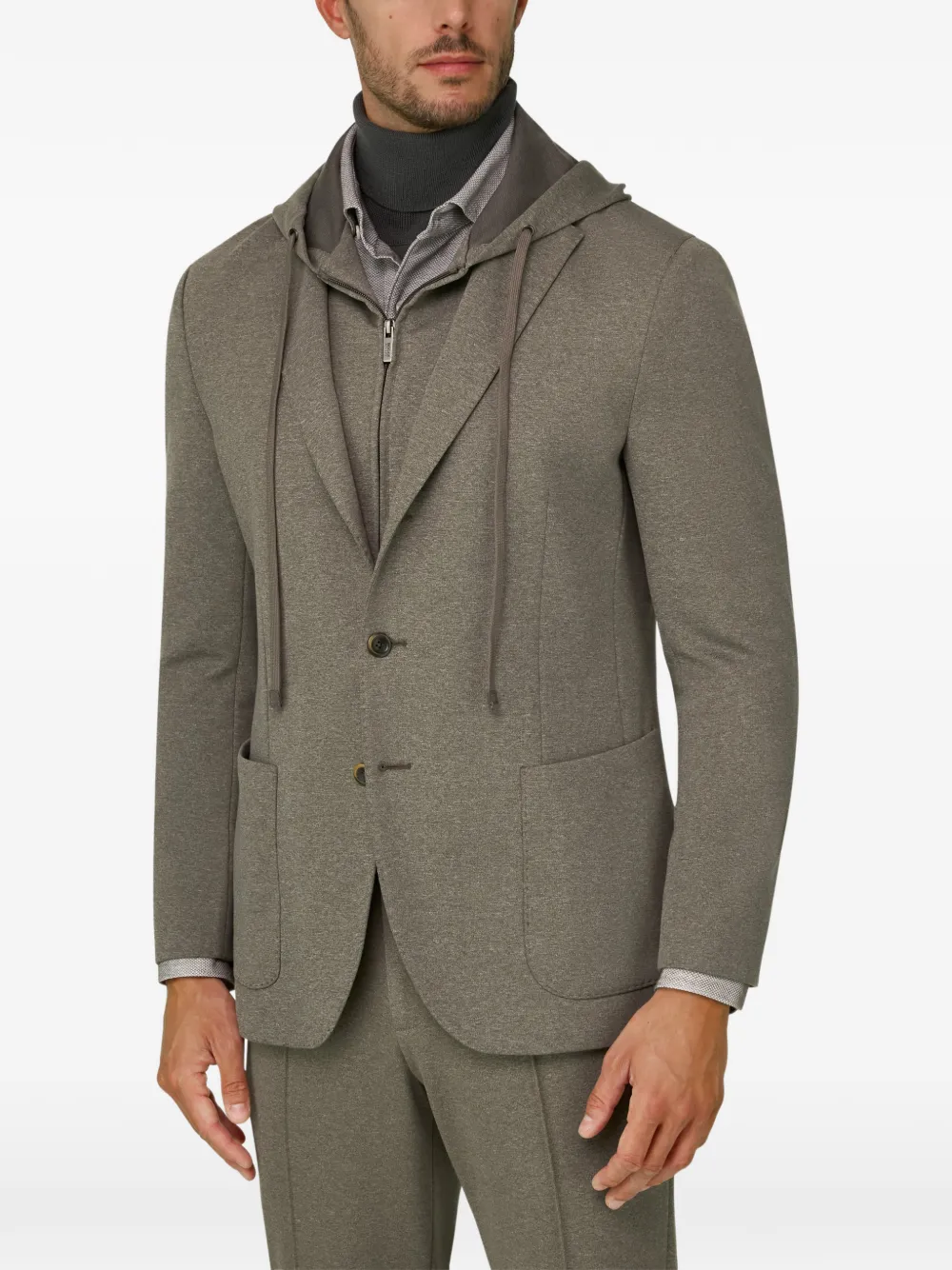 Boggi Milano Madison sweaterblazer van stretch-katoenblend Groen