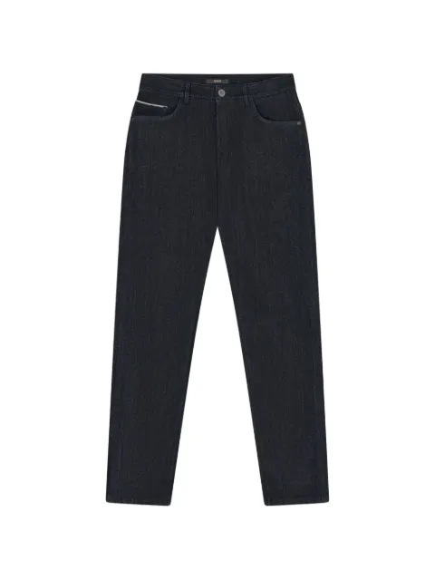 Boggi Milano jeans in dark blue selvedge cotton denim