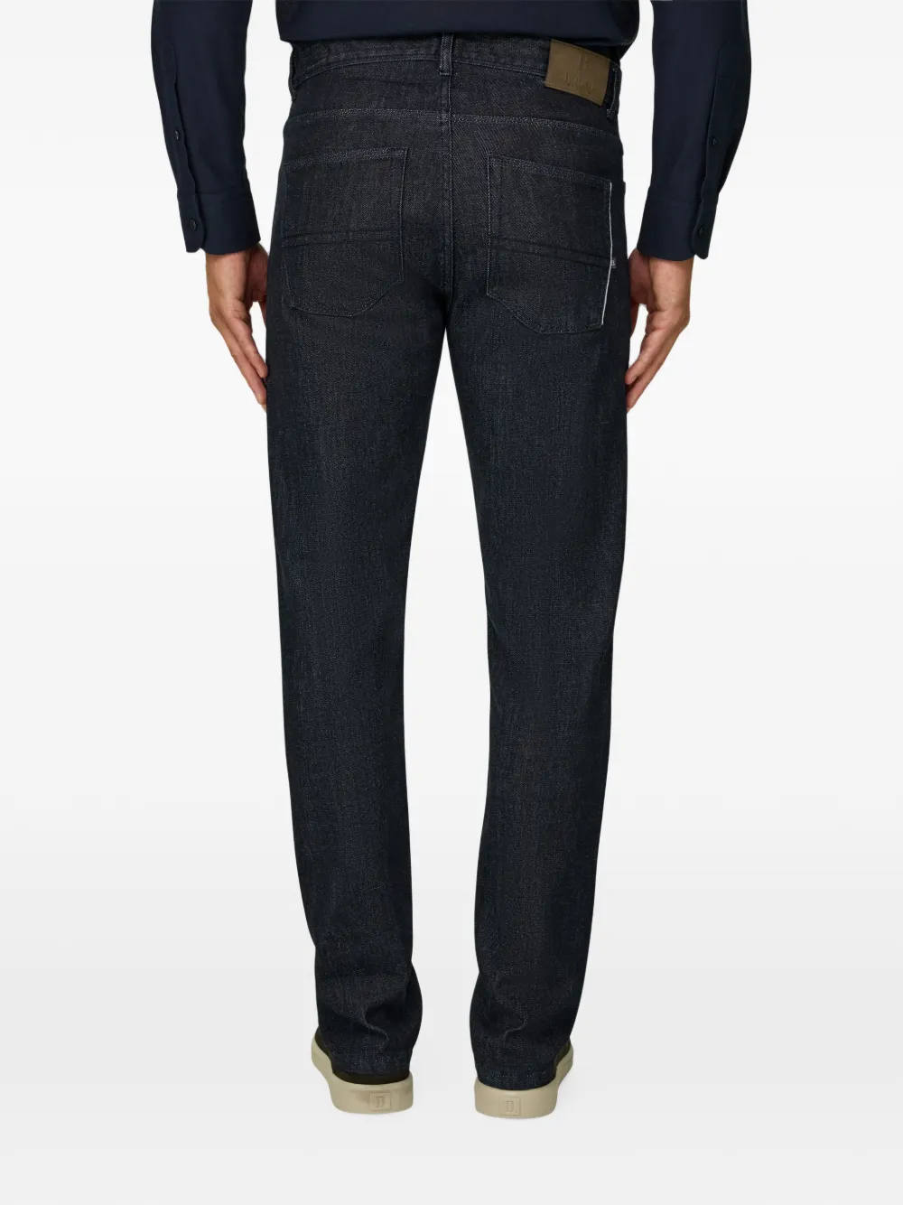 Boggi Milano Jeans van selvedge katoenen denim Blauw