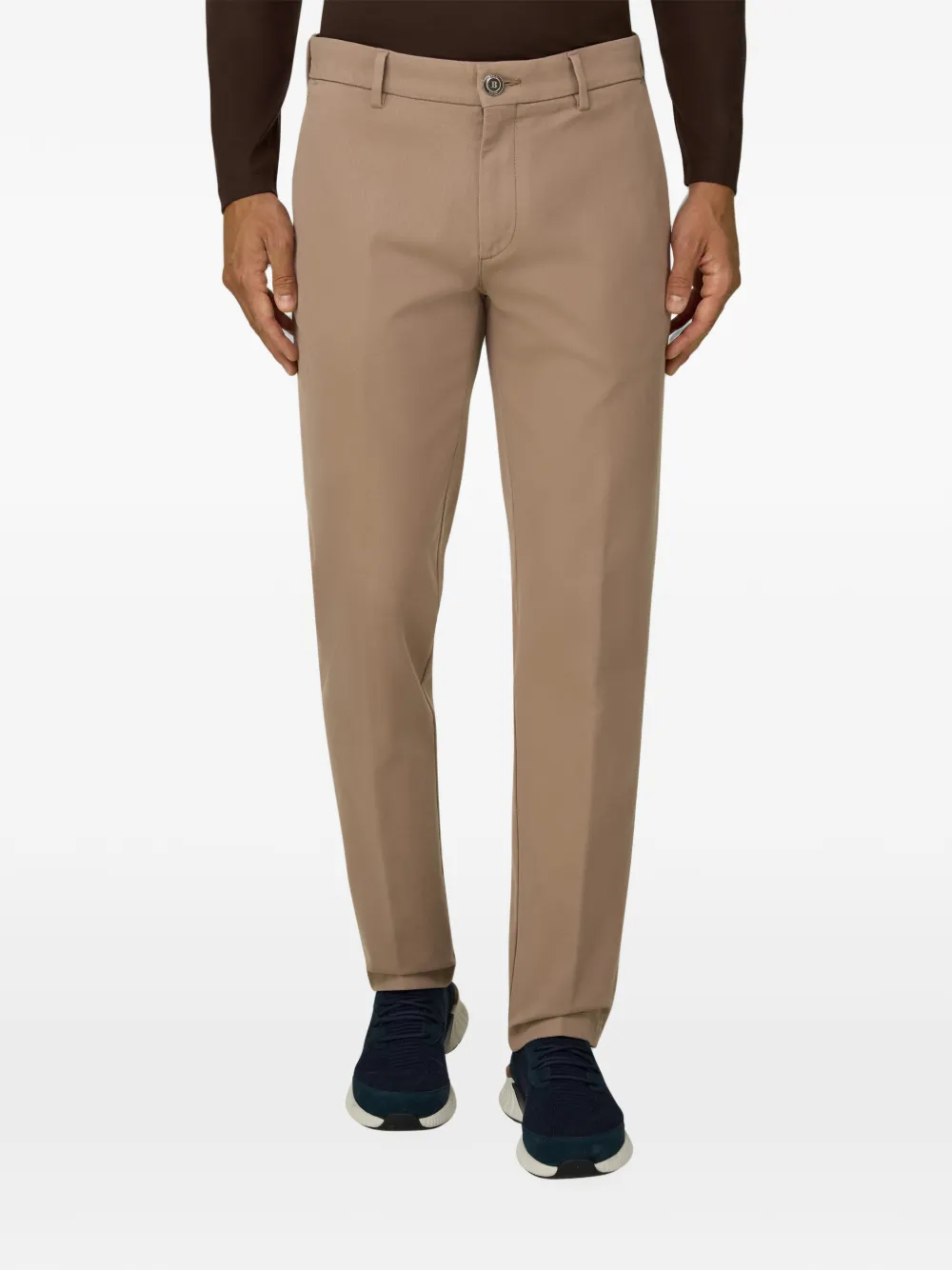 Boggi Milano Stretch katoenen broek Beige