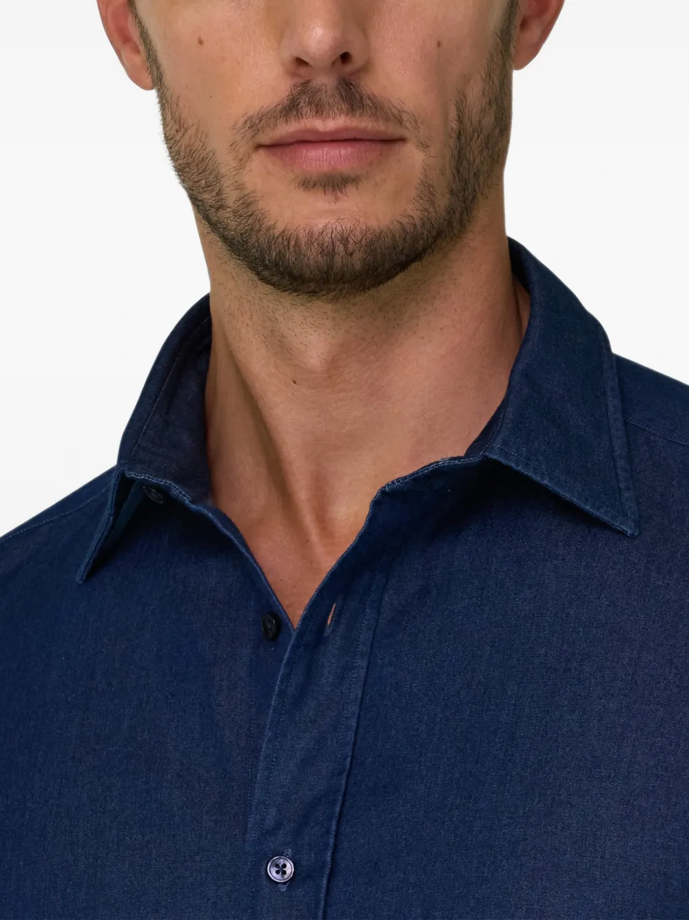 Boggi Milano Katoenen overhemd Blauw
