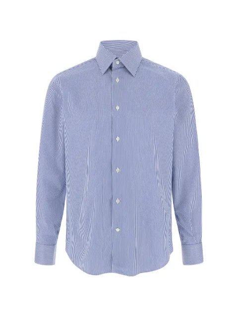 Boggi Milano shirt in cotton twill striped regular fit