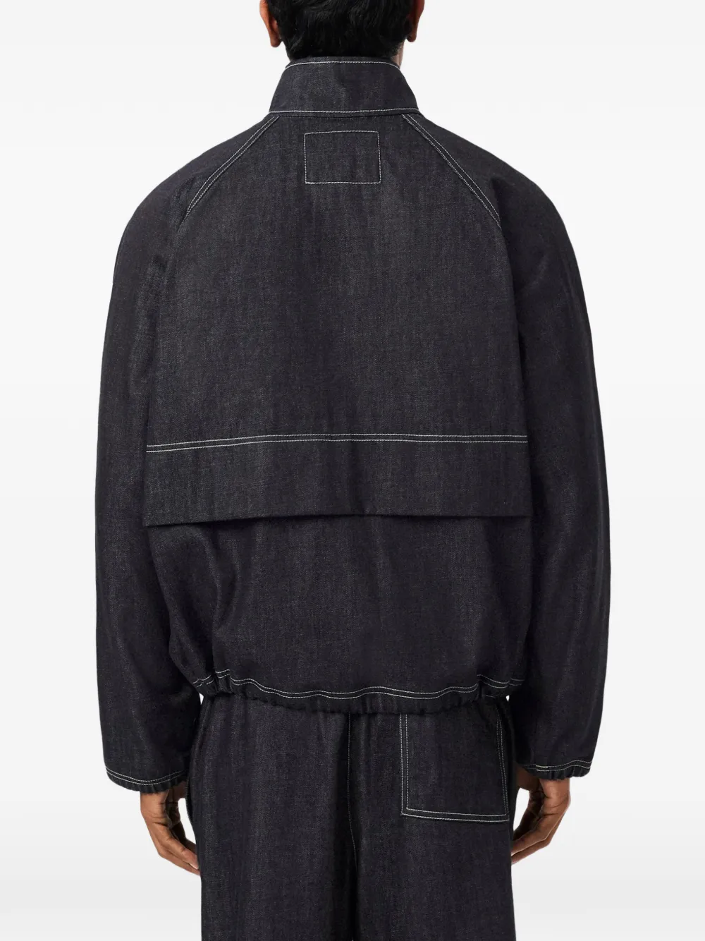 Lacoste Denim jack Blauw