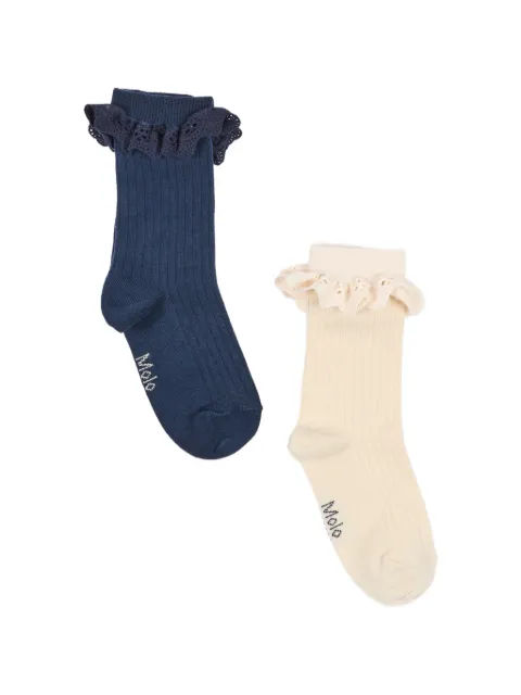 Molo Nana ruffle-trimmed ribbed socks