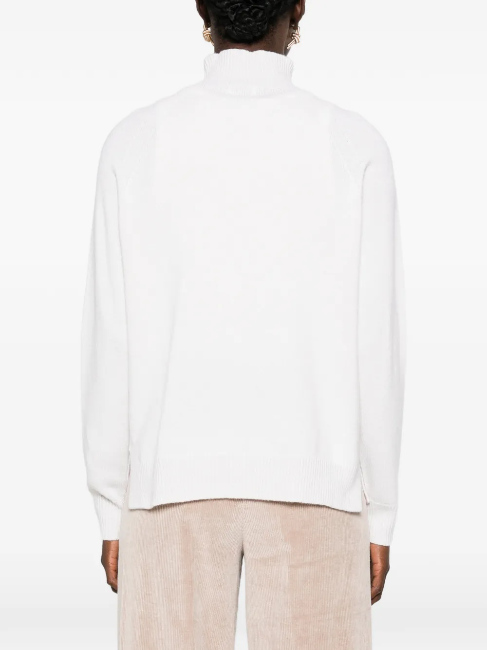 Peserico Trui met raglan mouwen en hoge hals Beige