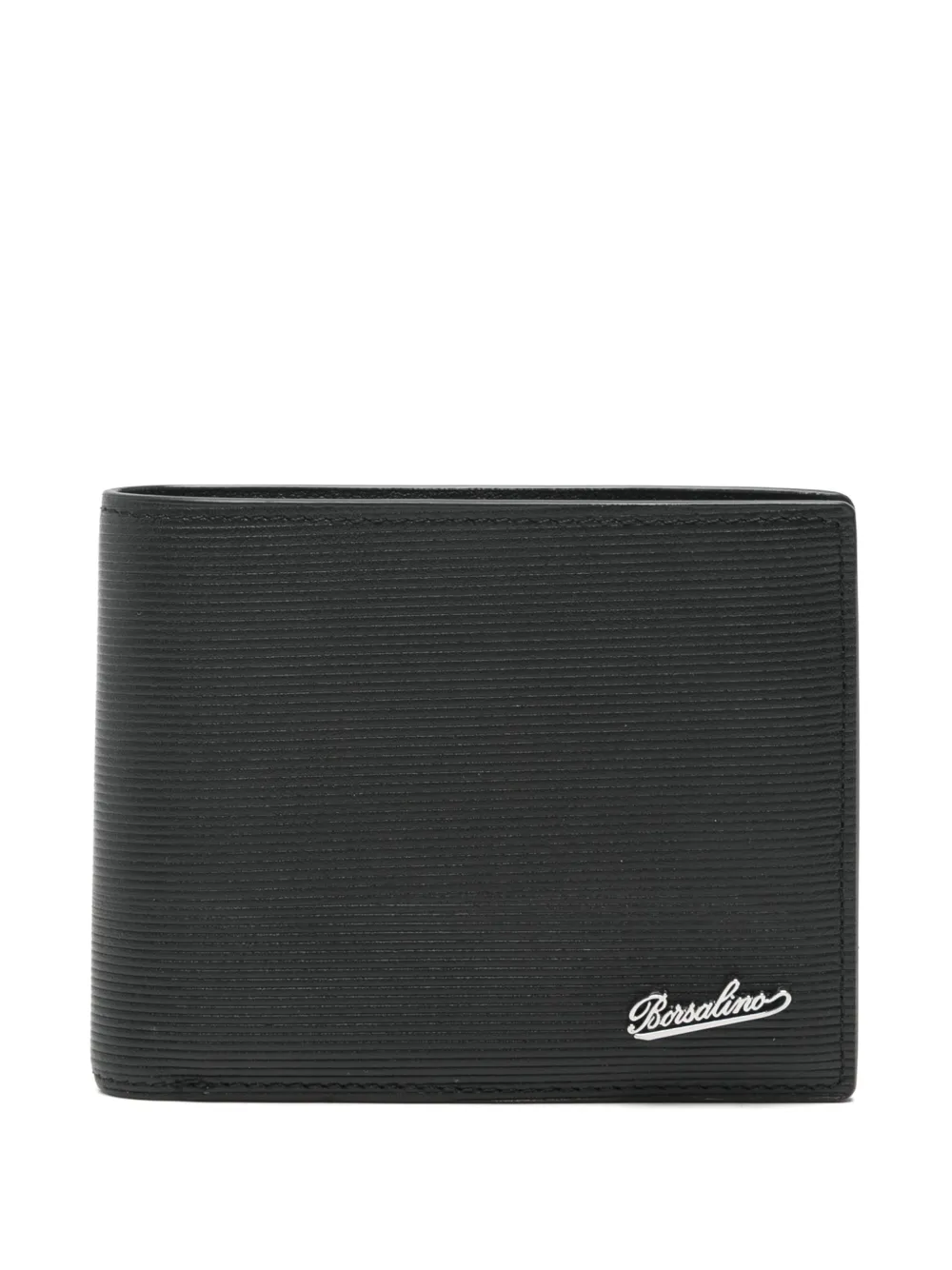 Borsalino logo-plaque bi-fold wallet