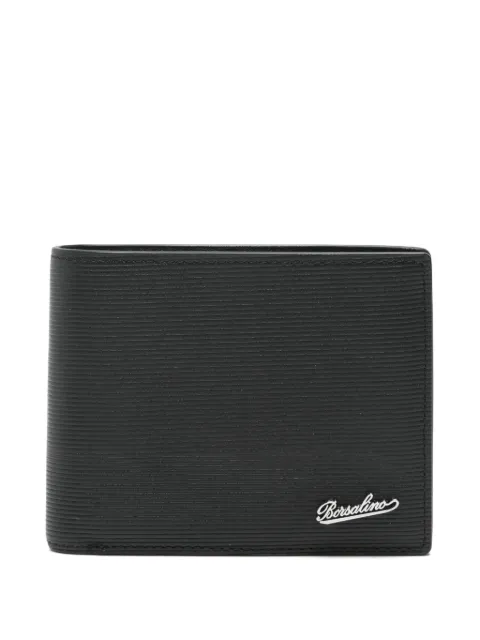 Borsalino logo-plaque bi-fold wallet