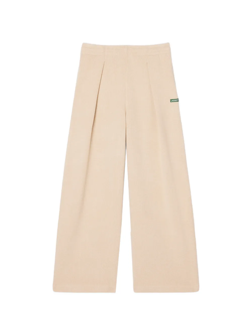 Lacoste pleated ribbed-knit track pants